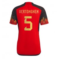 Camisa de time de futebol Bélgica Jan Vertonghen #5 Replicas 1º Equipamento Mundo 2022 Manga Curta